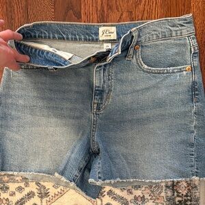 J. Crew Women's Light Blue Jeans with Patterned Detail